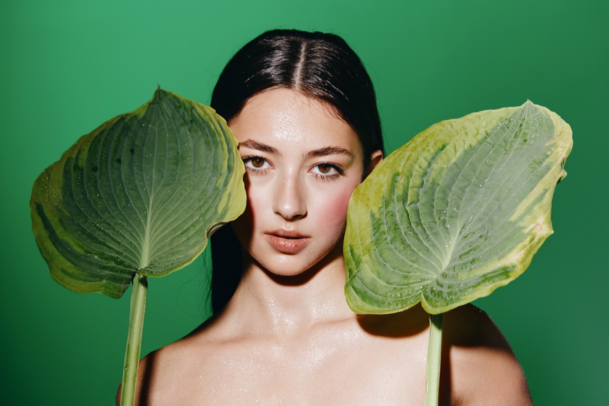 Woman with radiant, even skin tone