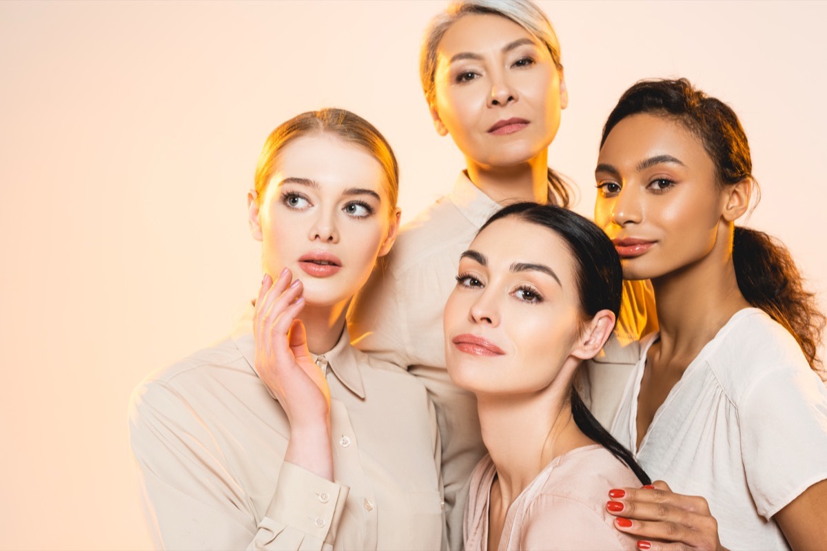 Four women with fresh, protected skin