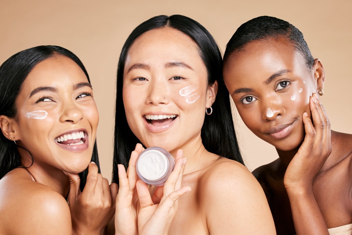 Friends with radiant, healthy skin