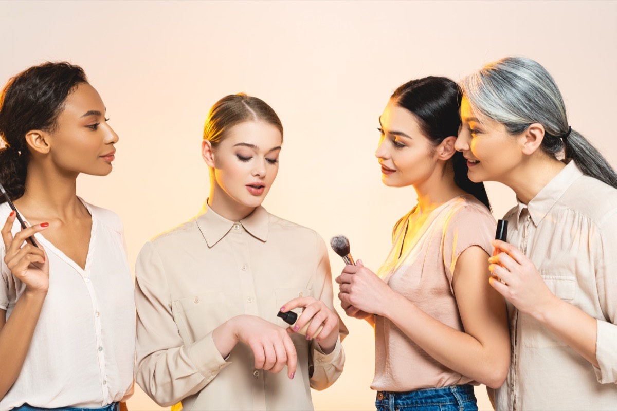 Women in a hydrating skincare session
